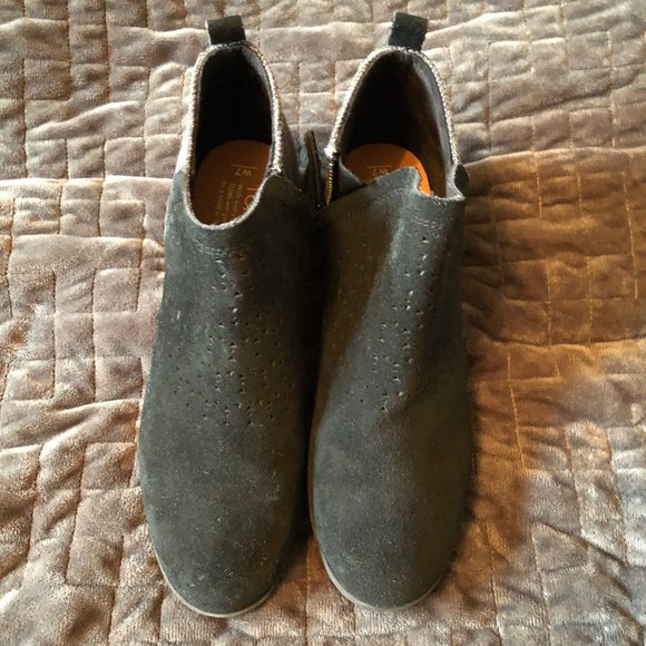 Toms Shoes - Black suede booties